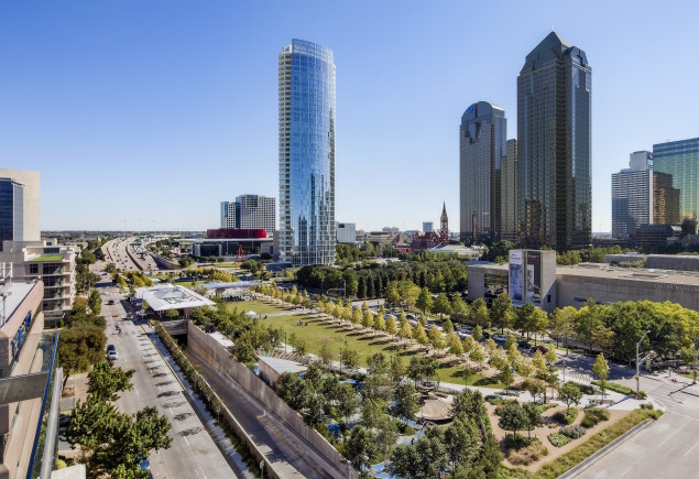 The 5-acre Klyde Warren Park connects Uptown and downtown Dallas. (Thomas McConnell)