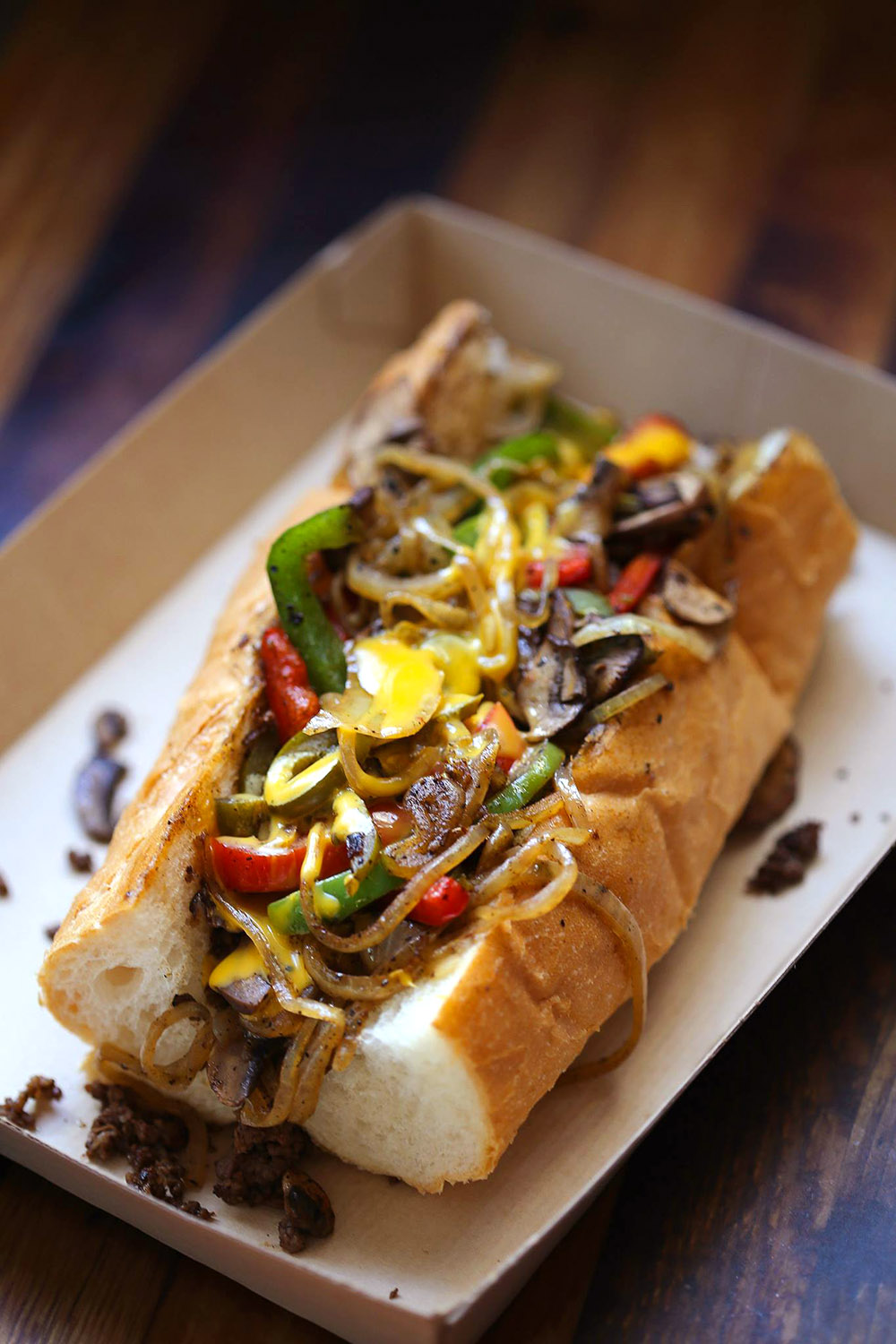 Cheese steak at Truck Yard. Photo by Catherine Downes. 