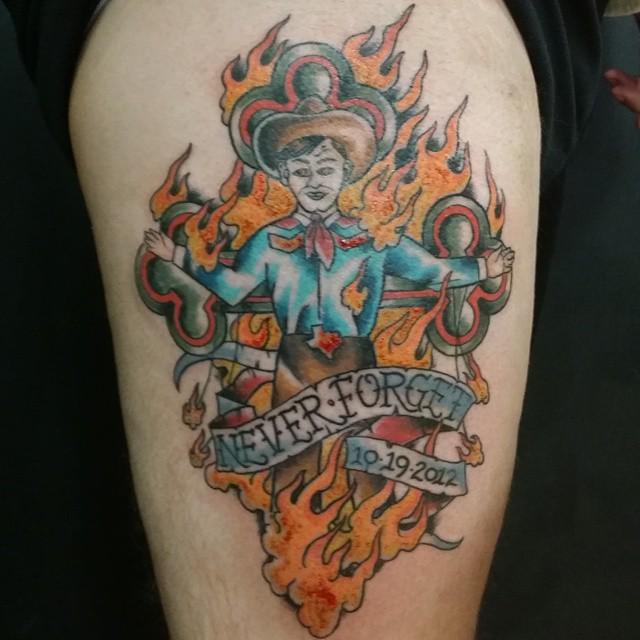 Texas mans Spurs sleeve tattoo shows hes a nextlevel fan