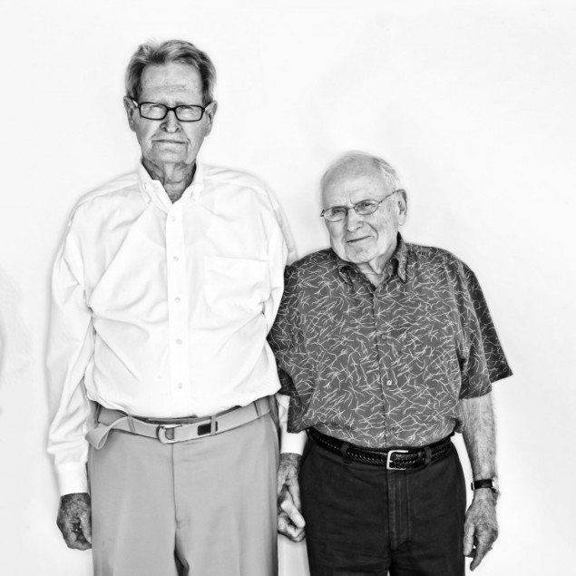 Jack Evans and George Harris, photographed by Elizabeth Lavin. 