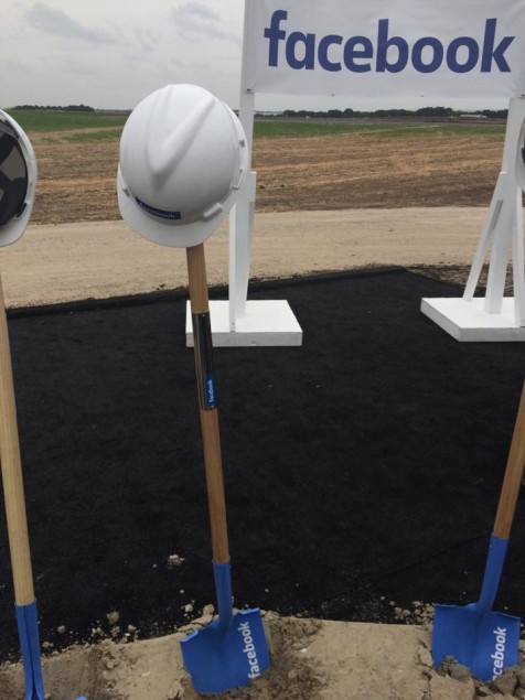 Hillwood hosted a ceremonial groundbreaking for a new $1 billion Facebook data center on Tuesday. 