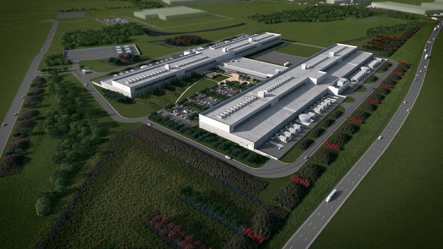 Rendering of Facebook's new data center complex in Fort Worth.