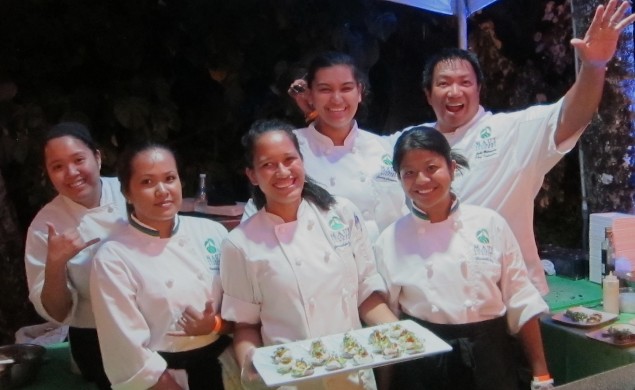 Members of the Maui Culinary Academy, beneficiary of this year's Kapalua Wine and Food Festival proceeds