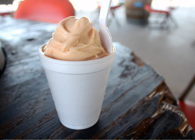 Peach soft serve.