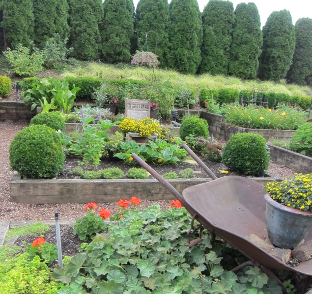 The garden at Herbfarm.