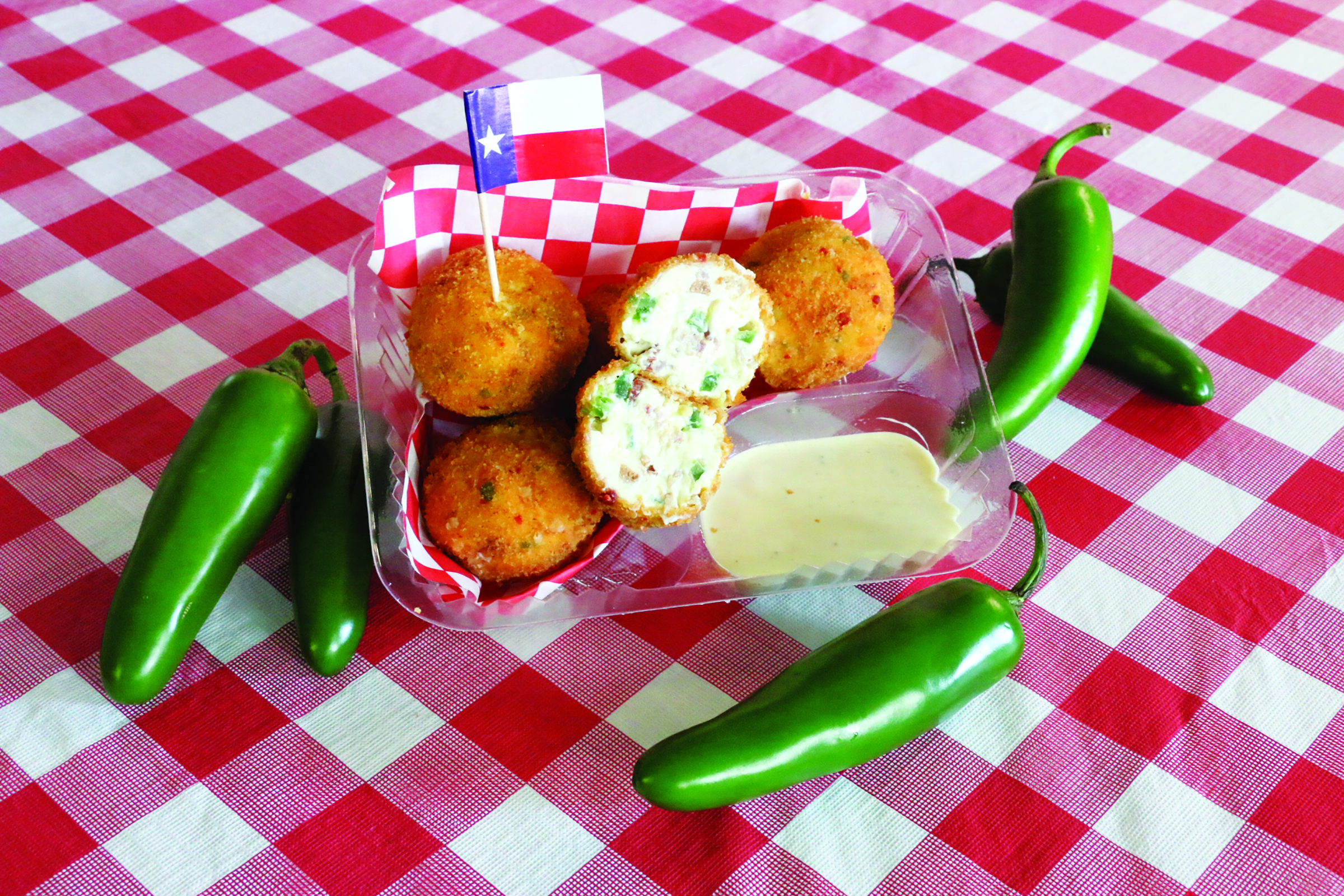 Photo of jalapeño pepper fritters from the Texas State Fair.