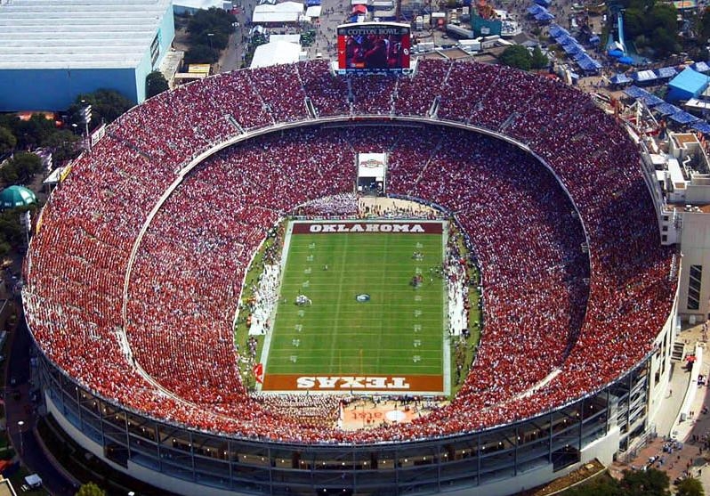 Cotton Bowl Seating Chart Ou Texas 2015