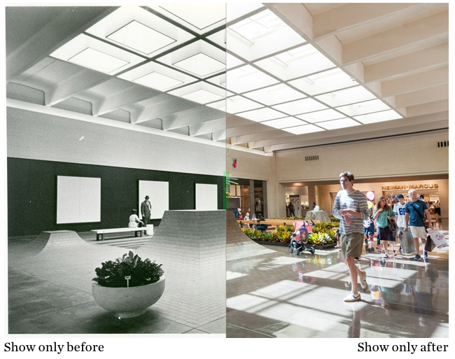 Ghosts of Dallas: Completed Neiman Marcus Court at NorthPark, 1965 - D  Magazine