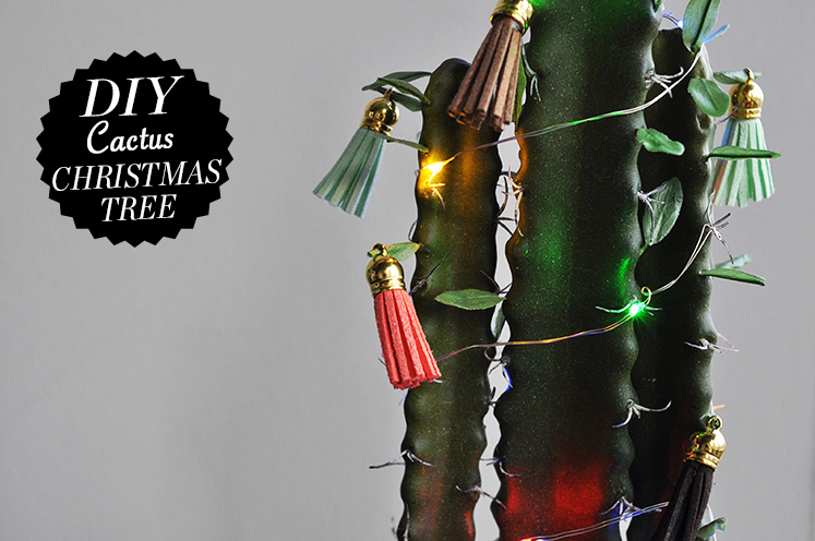 DIY: Cactus Christmas Tree. 