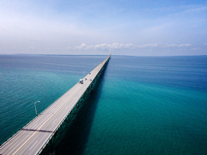 Michigan’s Mackinac Bridge is about three times longer than San Francisco’s Golden Gate.