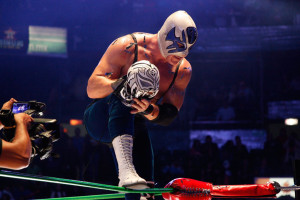 Luche Libre at Arena Mexico features professional wrestlers in masks and Spandex performing choreographed routines. 