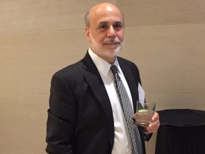 Former Fed chair Ben Bernanke in Dallas Monday night.