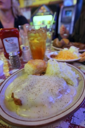 Chicken fried steak at the Star Cafe in Fort Worth. (Photography by Nancy Nichols)
