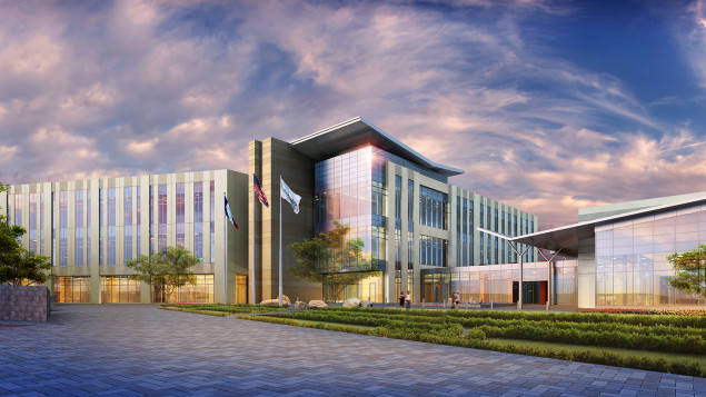 Artist's rendering of Kubota Tractor's new headquarters