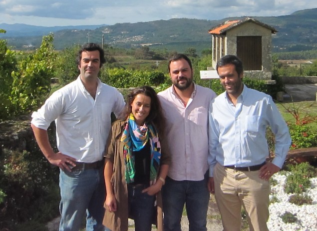 From left to right, Vasco Costa Magalhães of Cazas Novas, Joana Santiago of Quinta de Santiago, Miguel Queimado of Vale dos Ares, and João Camizão of 100 Igual