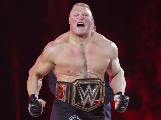 Two words: Brock. Lesnar. Photo courtesy of WWE.
