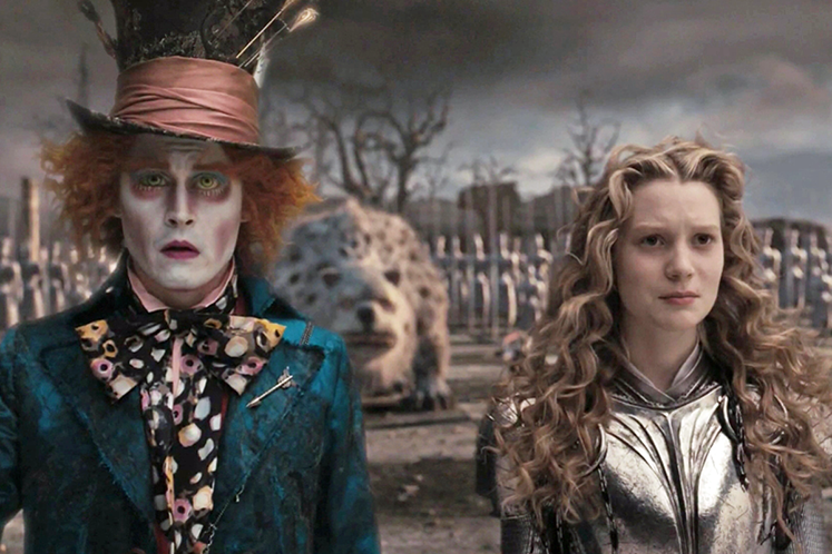 Mia Wasikowska and Johnny Depp in Tim Burton's 3-D Film - The New York Times