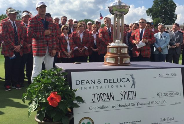 Jordan Spieth, after winning the Dean and DeLuca Invitational in Fort Worth.