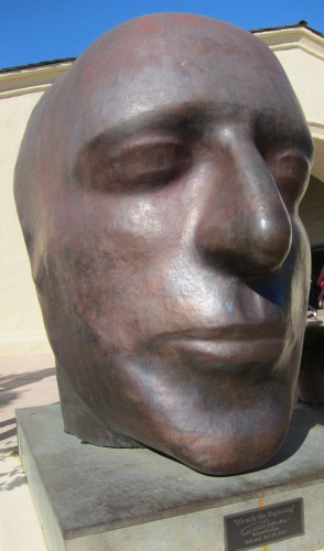 7-foot tall, 3,000-pound copper sculpture, created by artist Len Urso in honor of Robert G. Mondavi