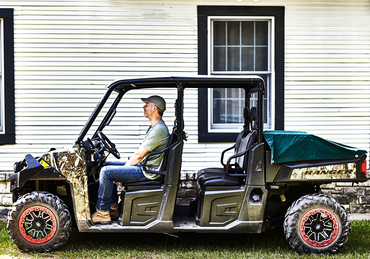 Driving Force: Bennett’s hotel business, Ashford Group,and his penthouse condo are in Dallas. But he feels more at home behind the wheel of his Polaris Ranger, wandering around his 1,500 acres in Athens.