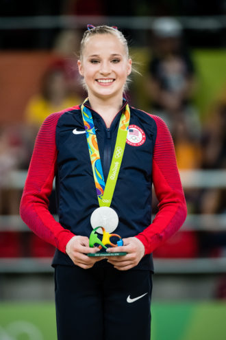 Madison Kocian won the silver medal for the uneven bars at the 2016 Olympics in Rio.