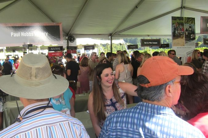 Guests enjoying the Taste of Sonoma event