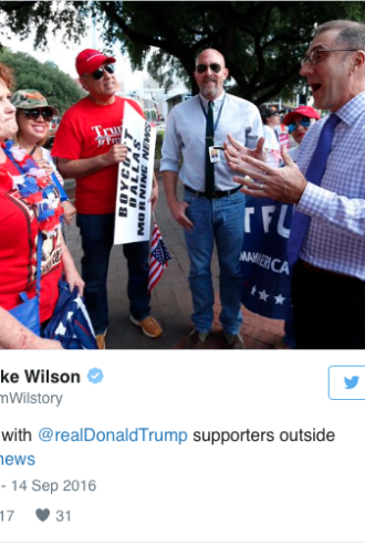 Mike Wilson Robert Wilonsky Trump Protesters