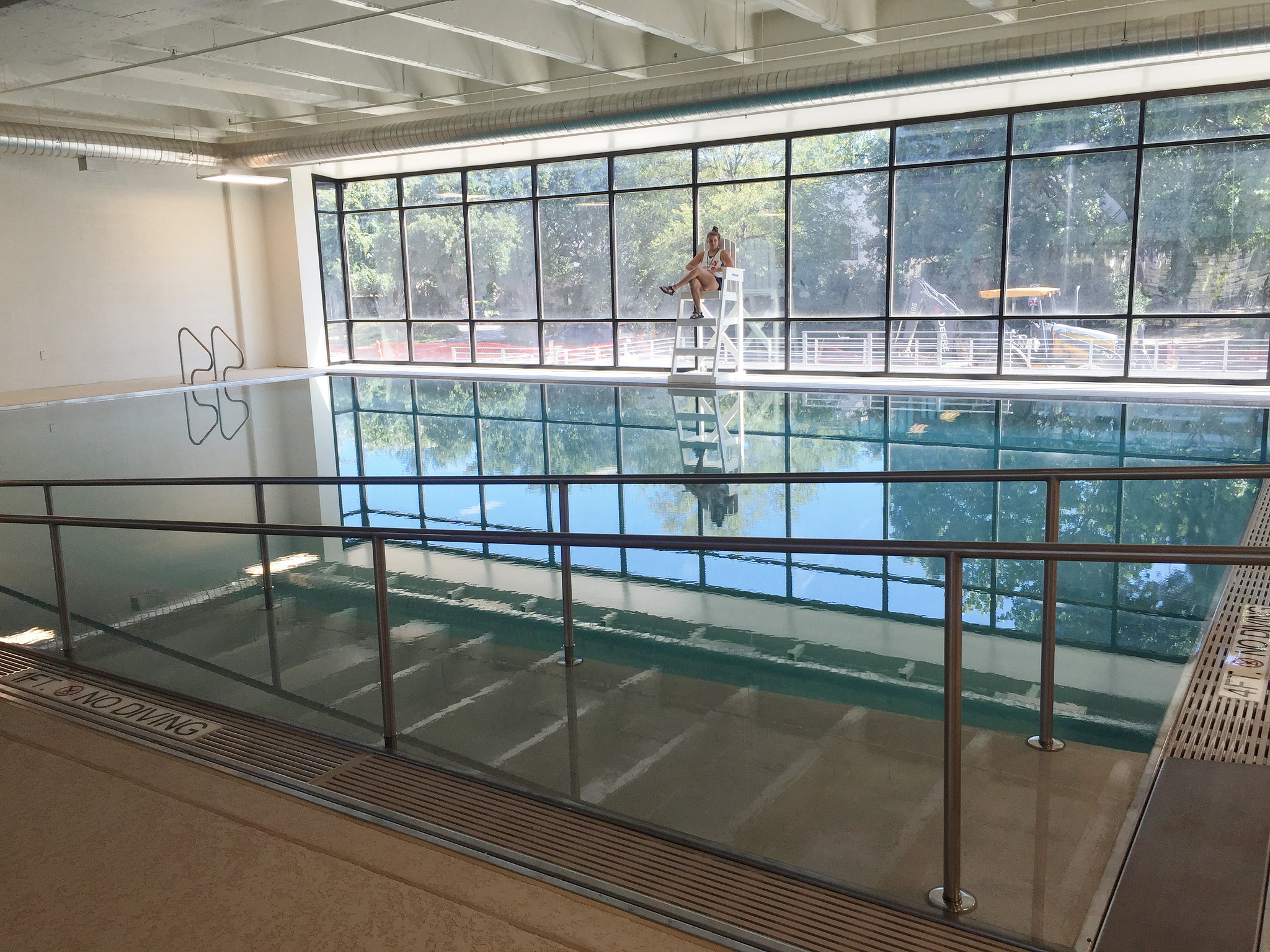 The Seay Natatorium houses a 25-lane pool and a therapy pool.