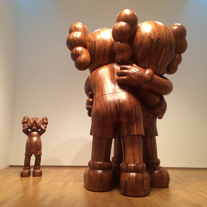 Kaws Companion Playing Basket Ball Drawing 2016 By Brian Donnelly