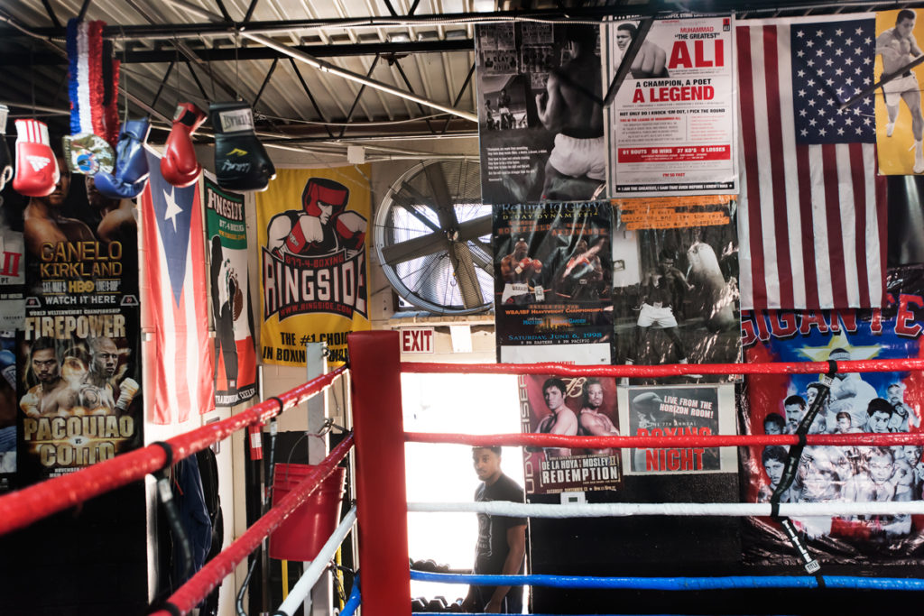 In His Corner: Spence has been training at the R&R Boxing Club with Derrick James.