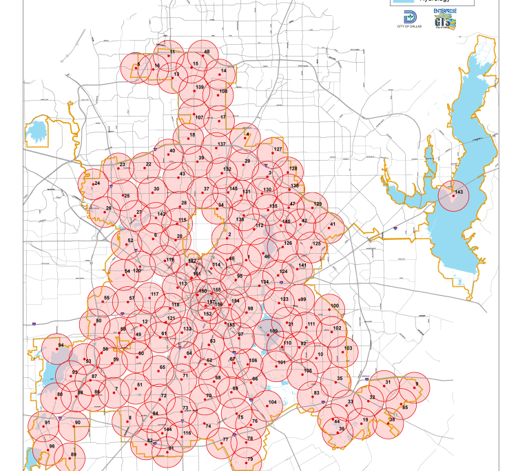 Tornado Siren Locations Map