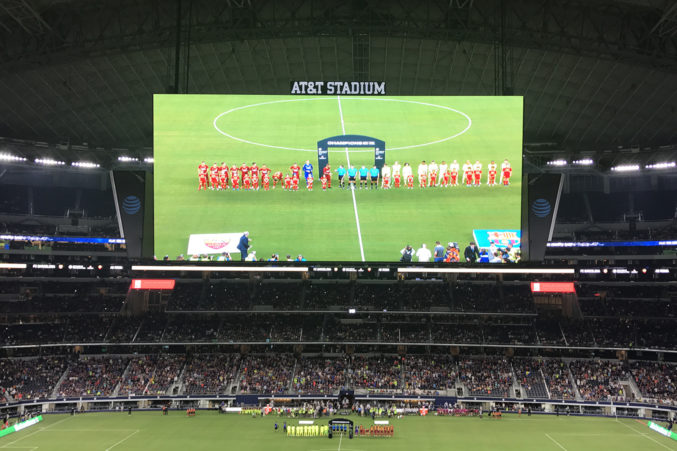 At T Stadium Welcomes Spain And Italy For Barcelona V Roma D Magazine