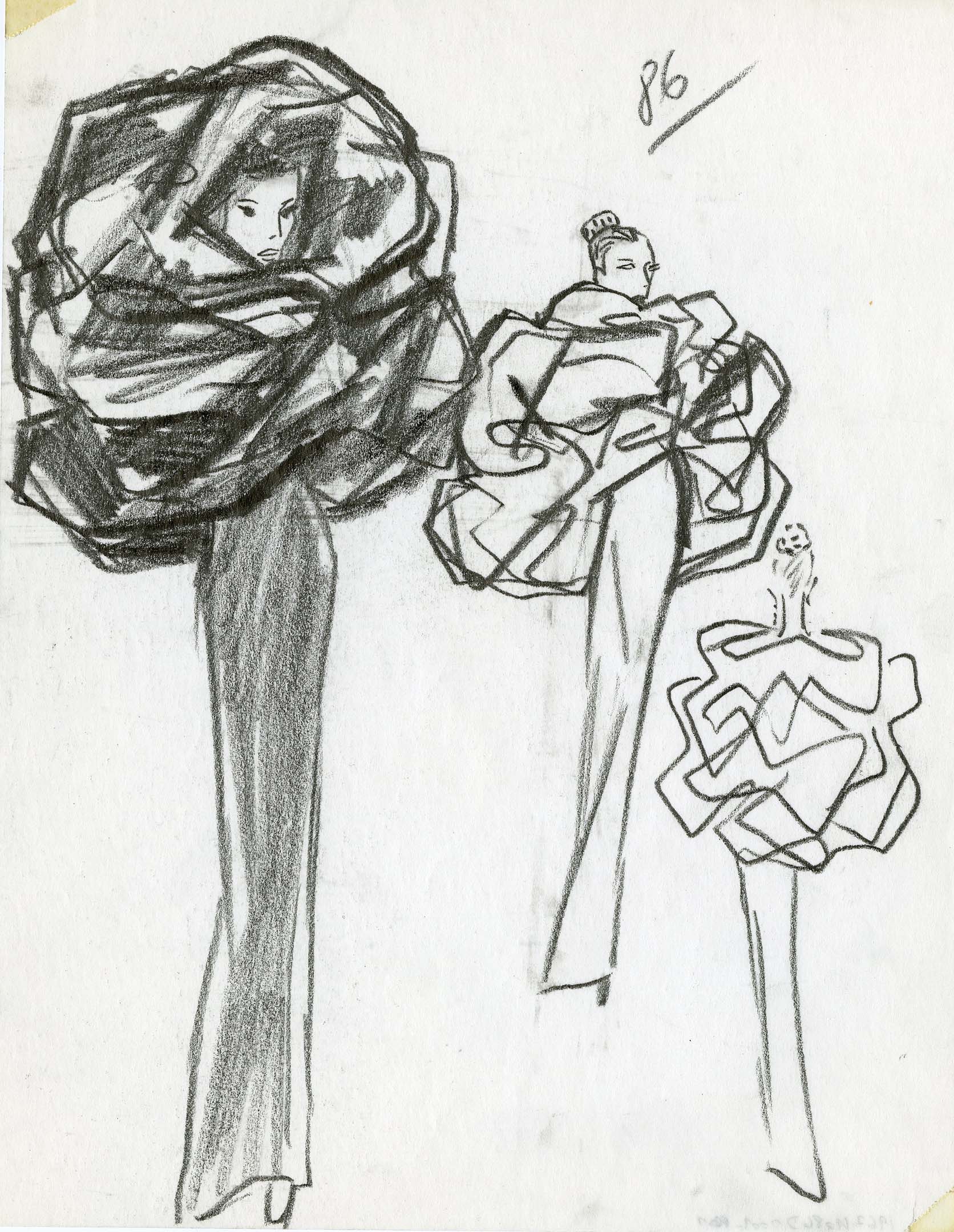 cristobal balenciaga drawings