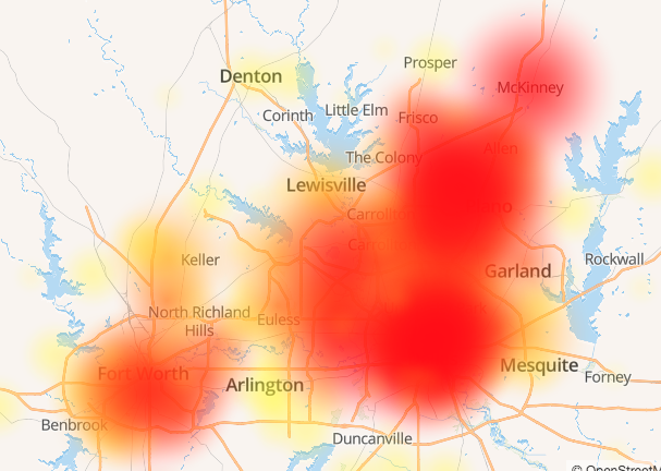 U Verse Internet Outage Map At&T Internet Customers Are Not Having A Good Monday - D Magazine