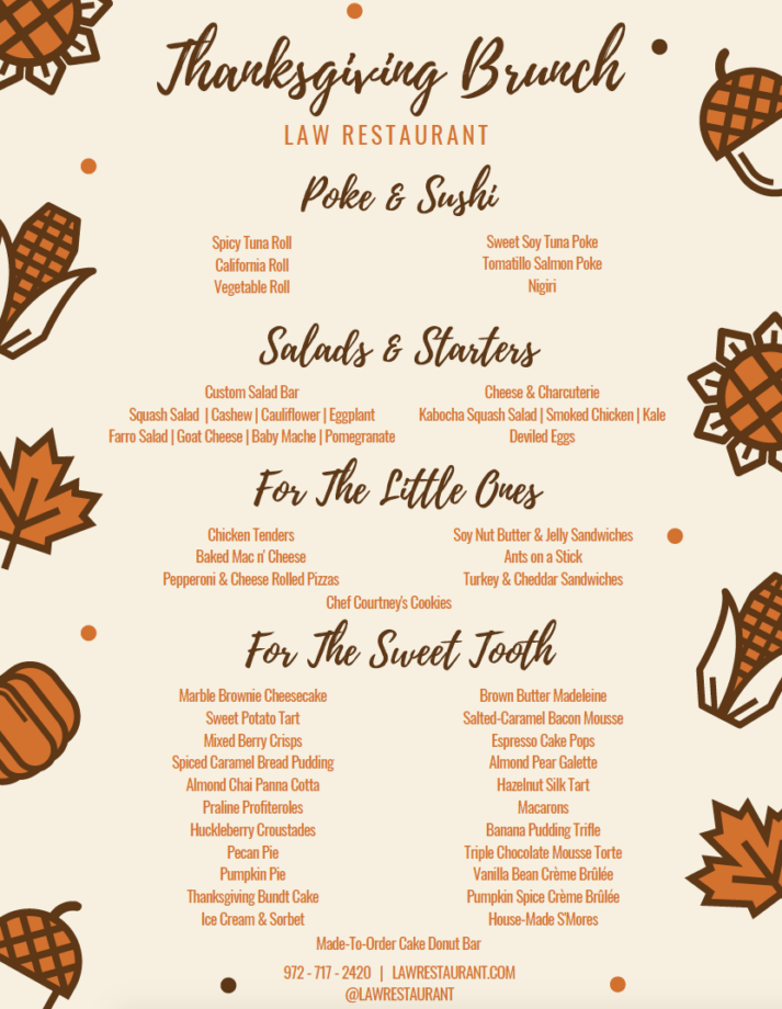2018 Thanksgiving Guide: Where to Pre-Order Meals and Dine Out - D Magazine