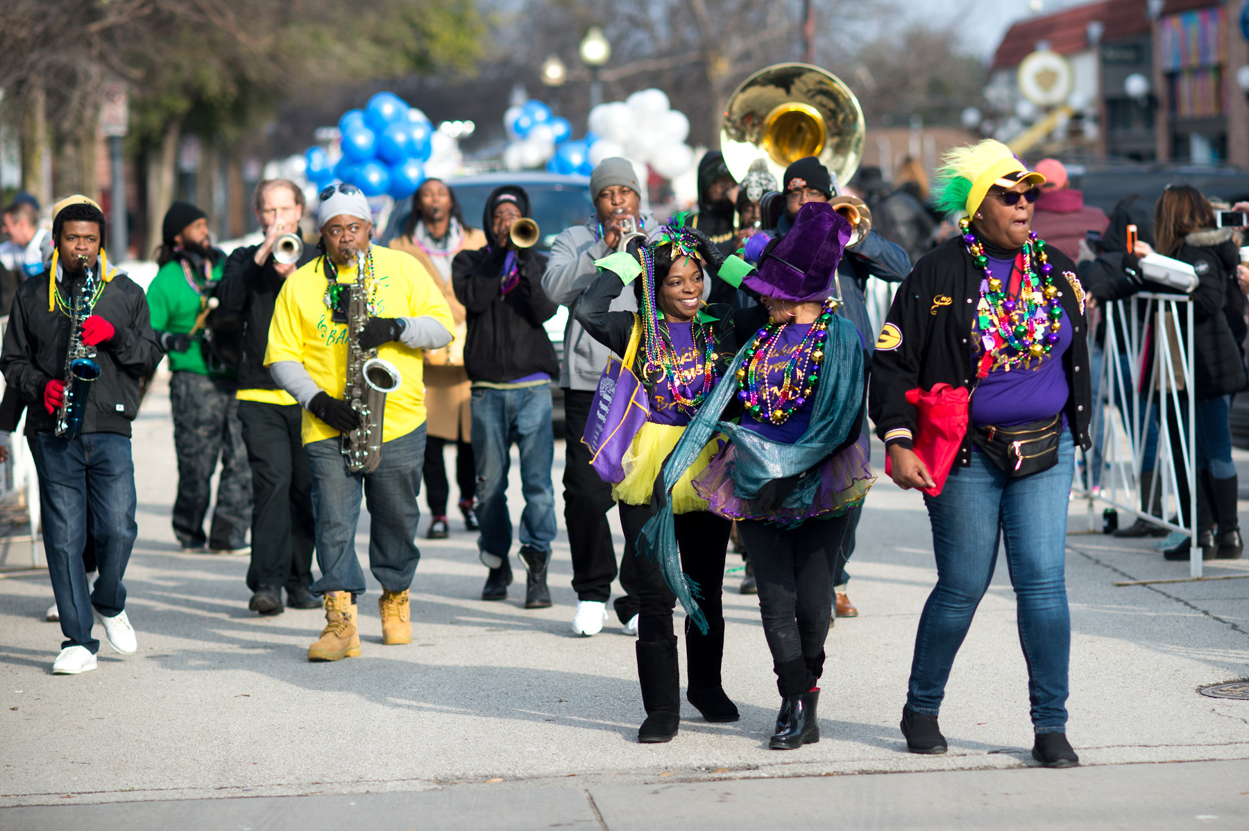 Gallery Scenes From a Chilly Mardi Gras Parade in Oak Cliff D Magazine