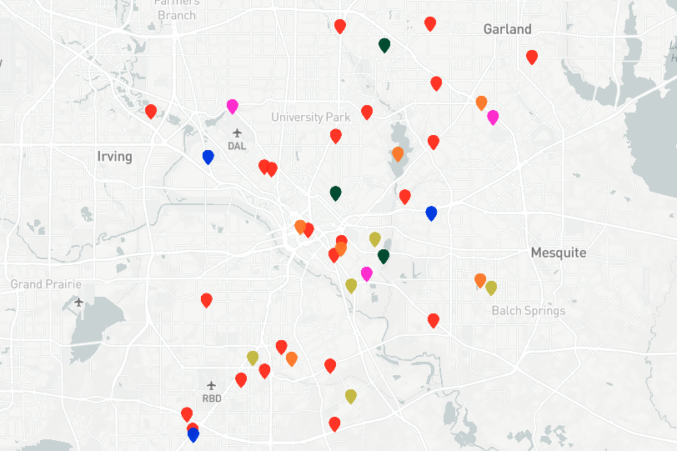 Here Is An Interactive Map Of Every Murder In Dallas This Year D