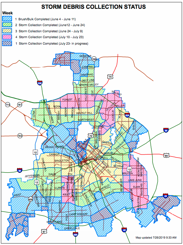 Seven Weeks Since That Monster Dallas Storm, the City Is Still Picking Up  Debris - D Magazine