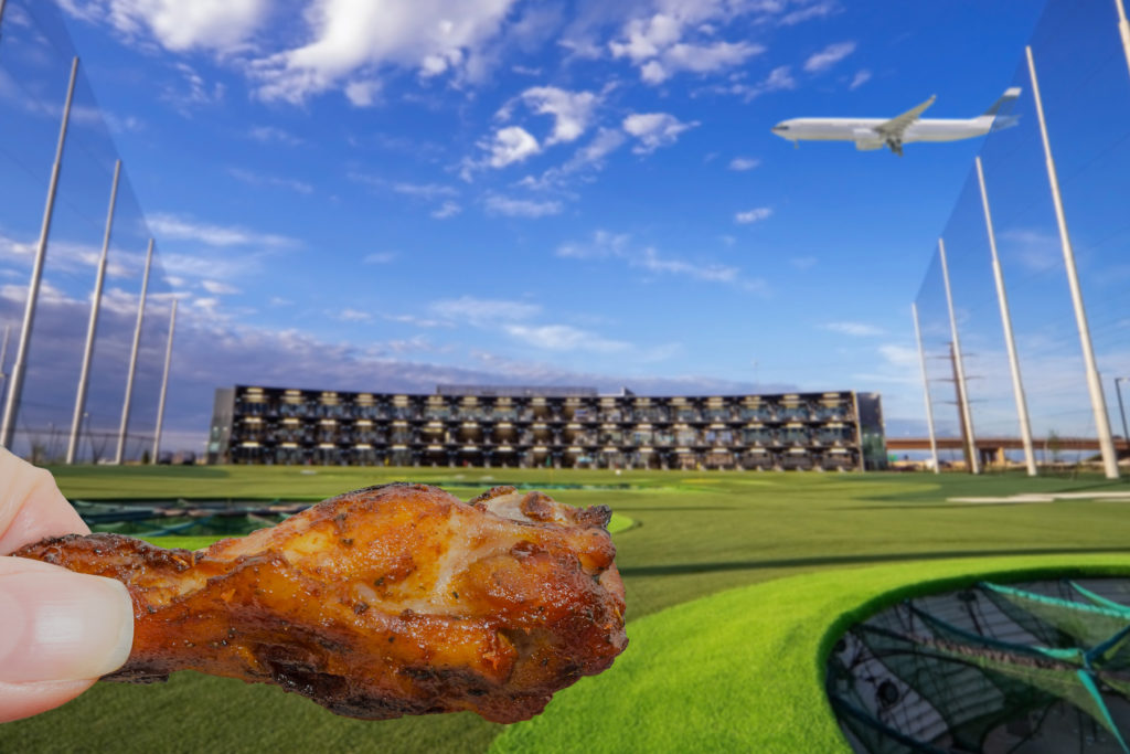 Scenes From the Topgolf Inside the Buffalo Wild Wings Inside DFW