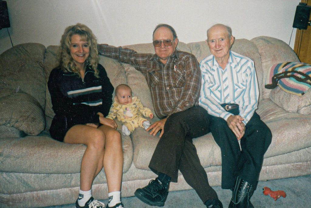 Harold with his daughter, Deb, and granddaughter