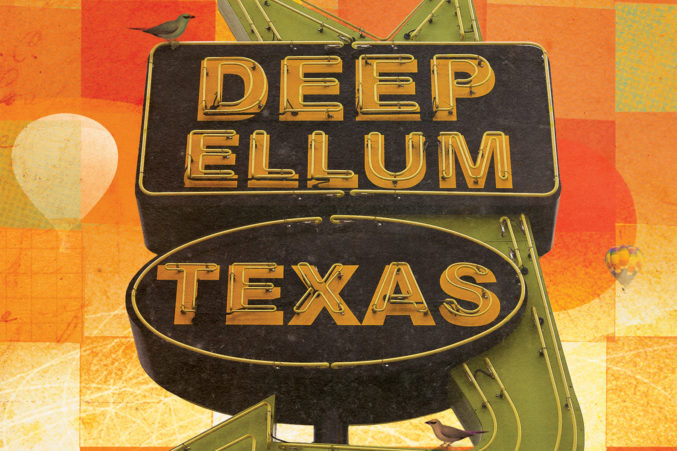 Deep Ellum Sign Illustration
