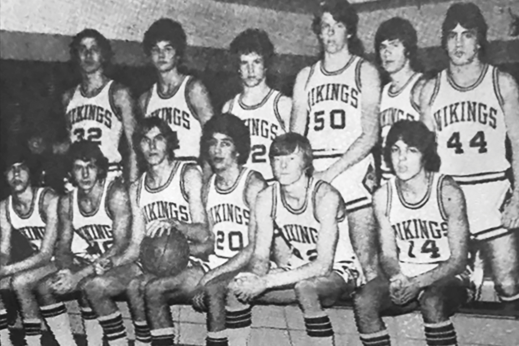 Demetriou's high school basketball team