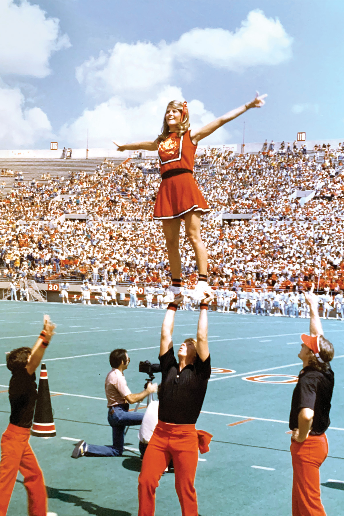 Kim Butler, college cheerleader at Texas Tech University