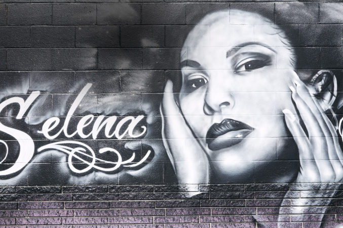 selena painting on oak cliff