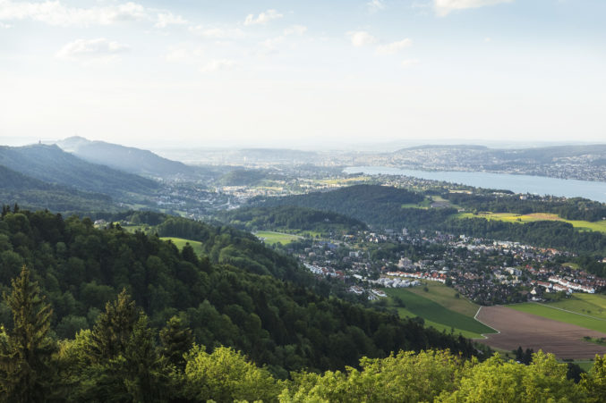 zurich switzerland aerial view