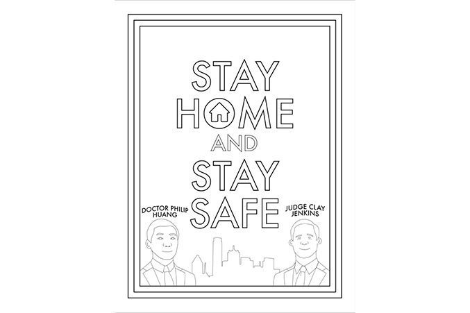 Stay Safe Colouring Pages