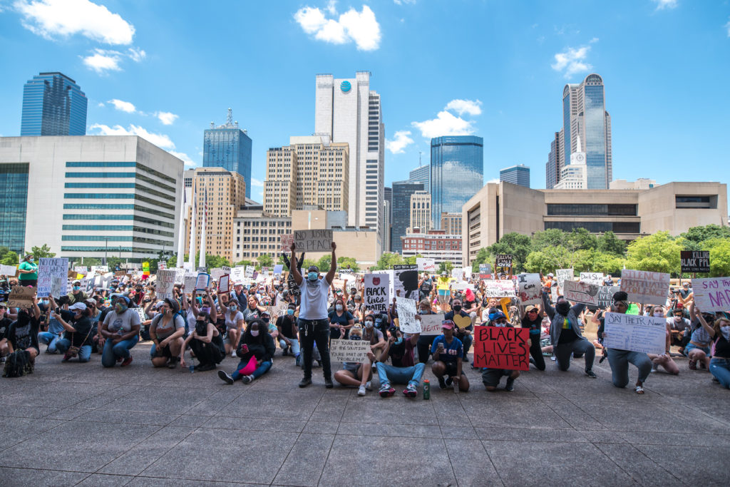 Scenes From What Was a Peaceful Protest In Downtown Dallas D Magazine