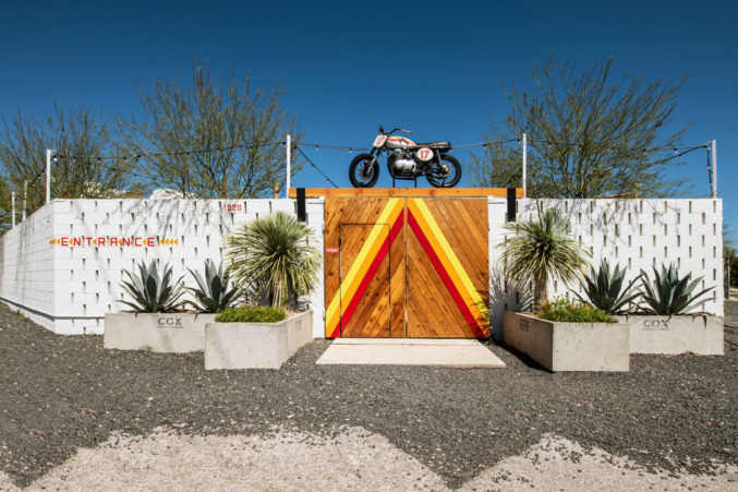 Entrance to Nick Badovinus restaurant Desert Racer