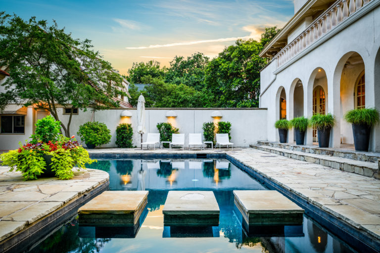 Laps of Luxury: A Sparkling Blue Pool on Beverly Drive - D Magazine