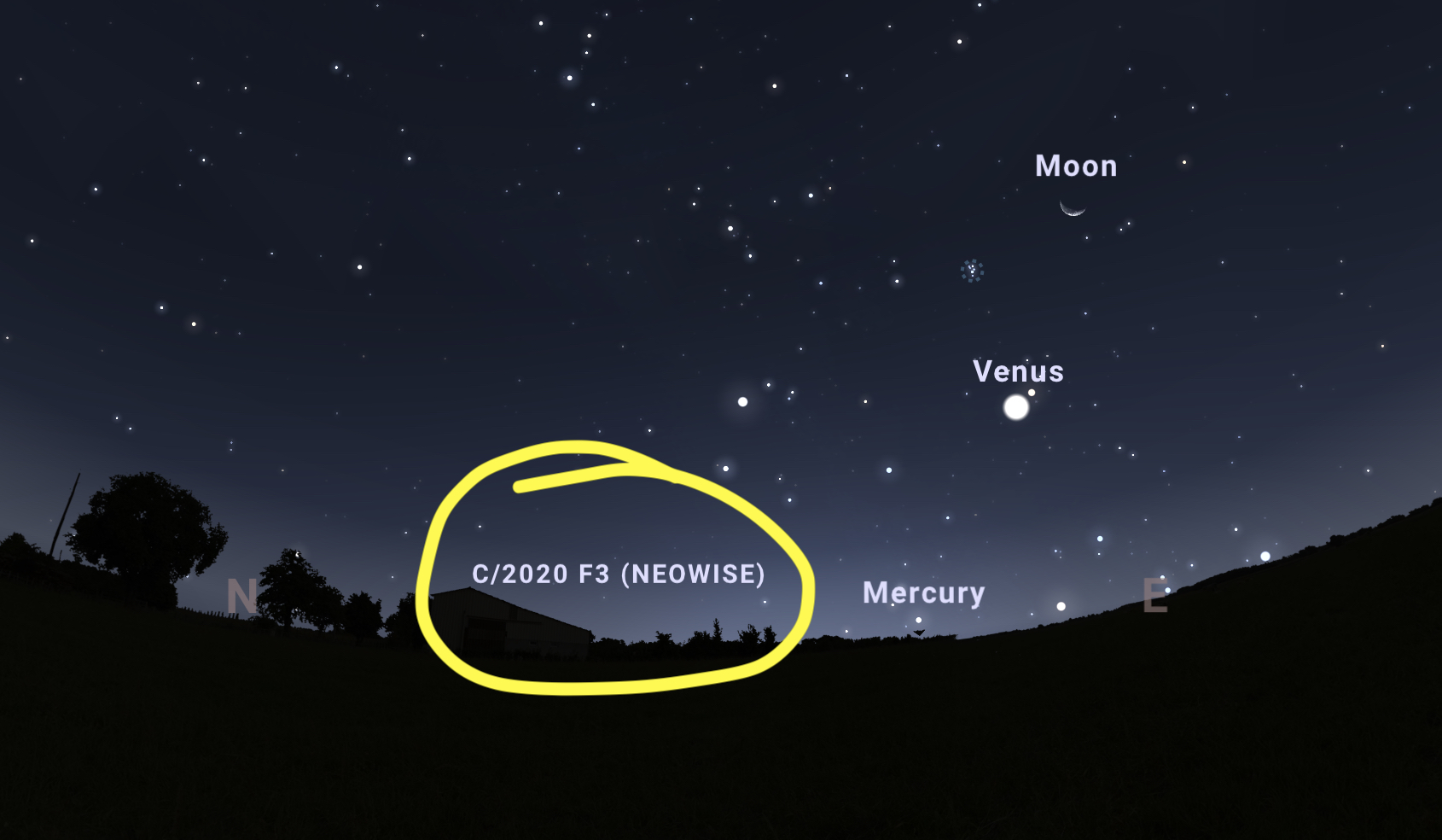 Heres How To See The Neowise Comet From North Texas D Magazine